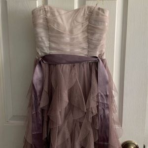 Teeze Me Creme/Purple Short Dress